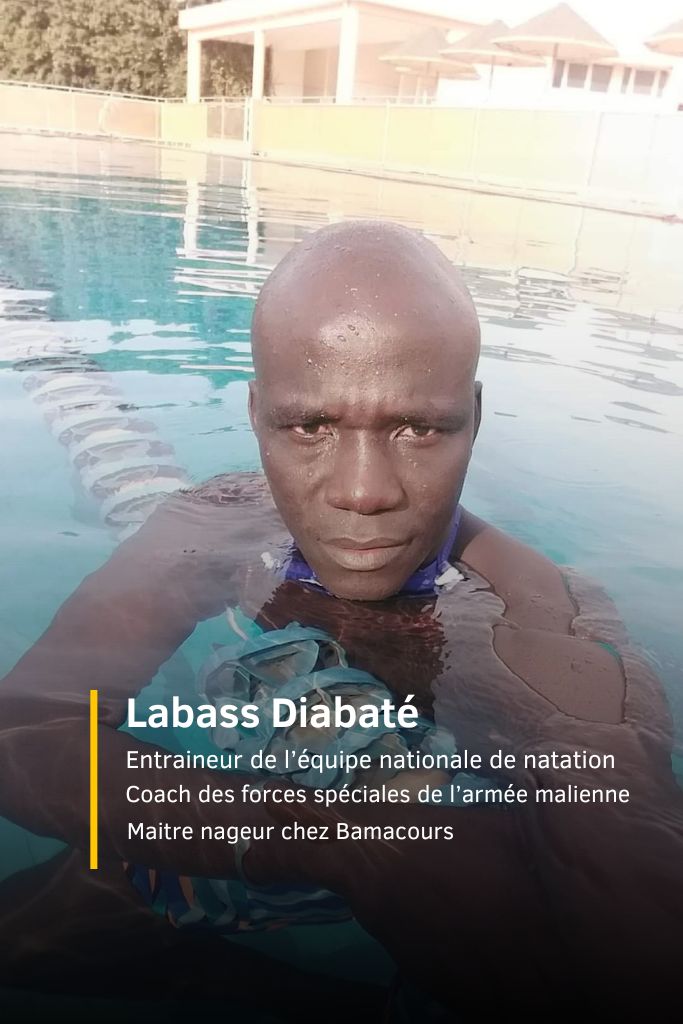 Labass Diabaté, le meilleur maitre nageur du Mali