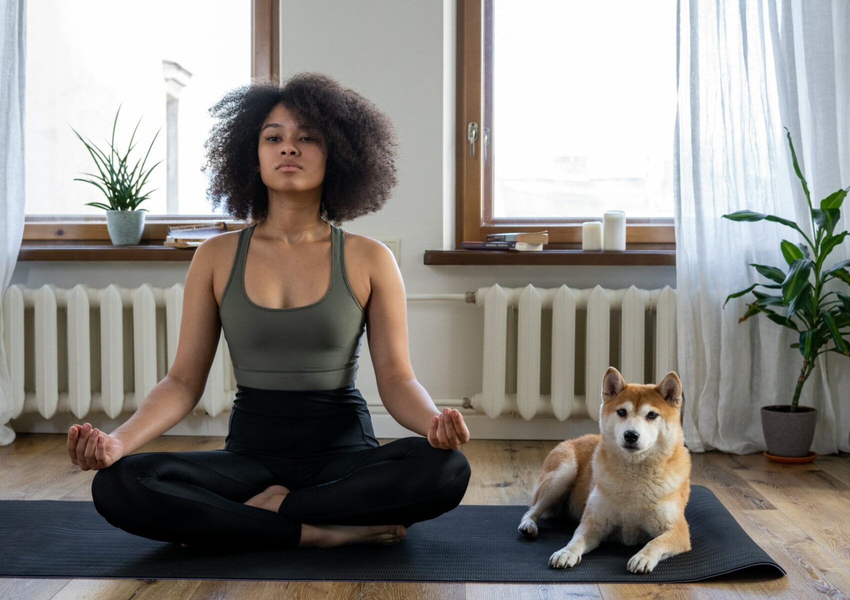 séance de yoga à Bamako