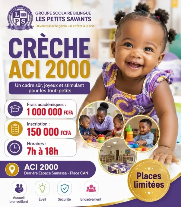 Crèche de l'école bilingue Les Petits Intellos à ACI 2000, Bamako